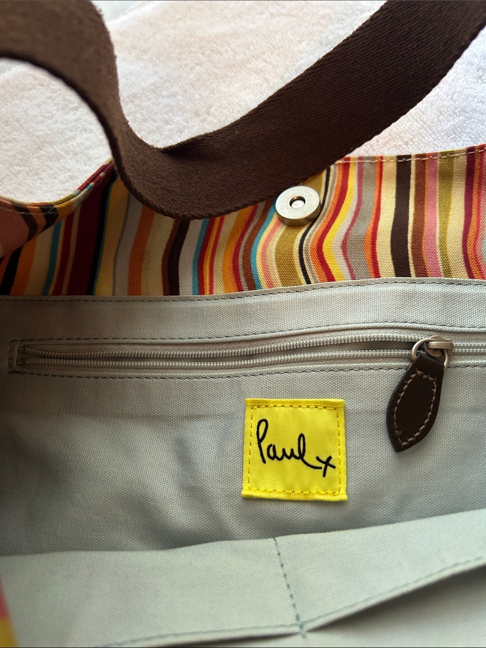 Paul Smith Multicolor Striped Shoulder Bag - Vintage - Picture 5 of 8